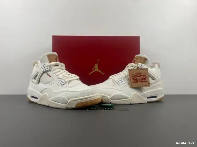 AO2571-100 Jordan 4 Levi's Air 'White' x 0629